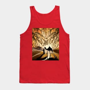 Saharan desert camel (silhouette) Tank Top